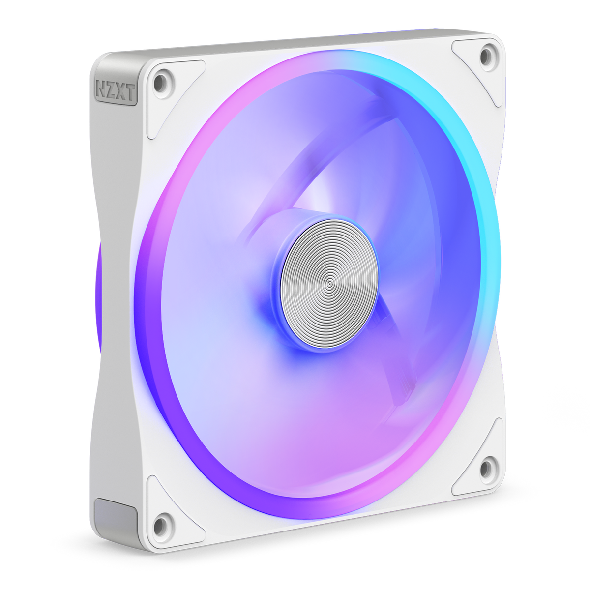 NZXT F140U white, front view