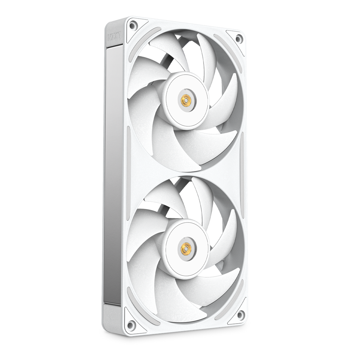 NZXT F240X white two-pack, rear view