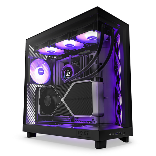 NZXT H6 Flow Black ミドルタワーケース Amazon.com: NZXT H6 Flow RGB Mid-Tower Airflow Case with 3