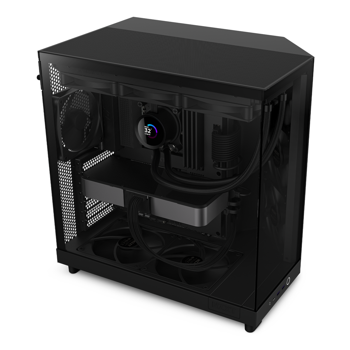 NZXT H6 Flow Siyah Sistem İçi Görünüm