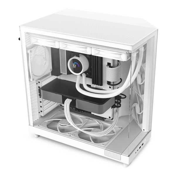 【使用4ヶ月】NZXT H6 Flow+F280ファン+純正コントローラーセット NZXT | H6 Flow | コンパクトデュアルチャンバー エアフローケース