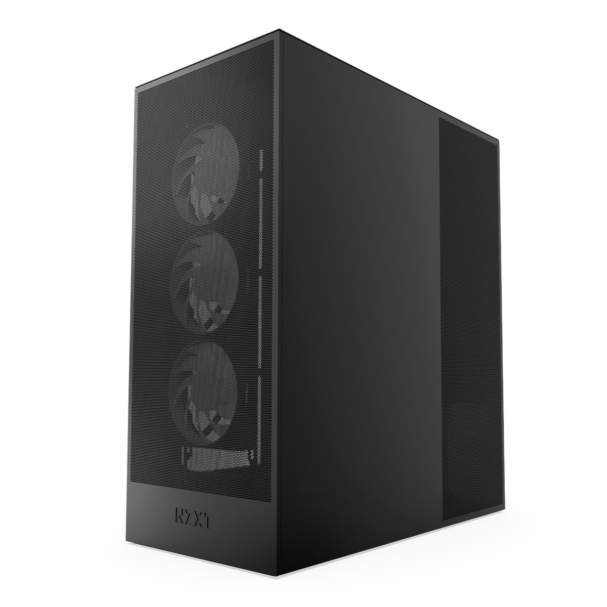 NZXT H7 Flow RGB black, front three-quarter view