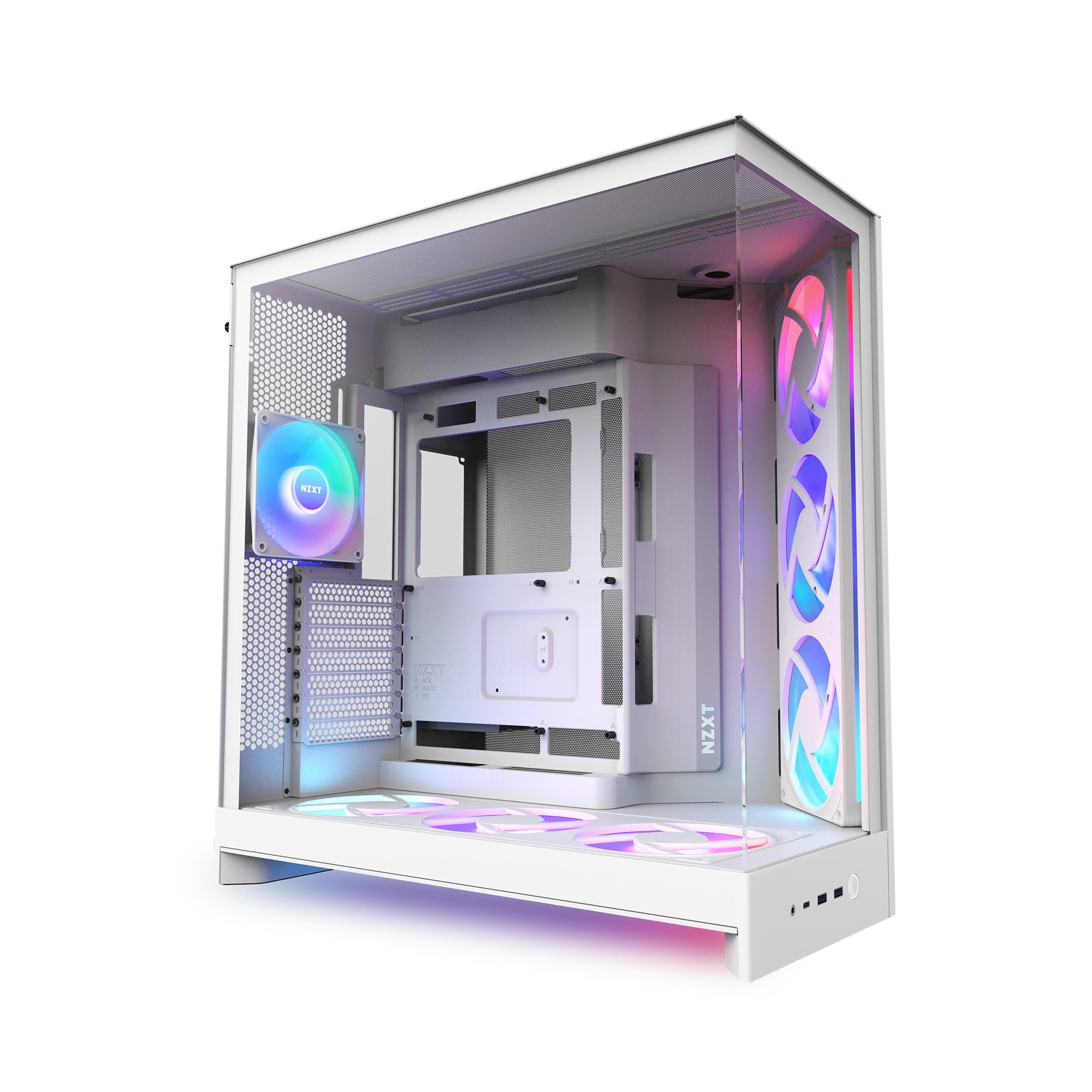 NZXT | H9 Flow RGB+ | Dual-Chamber ATX Case with Control Hub