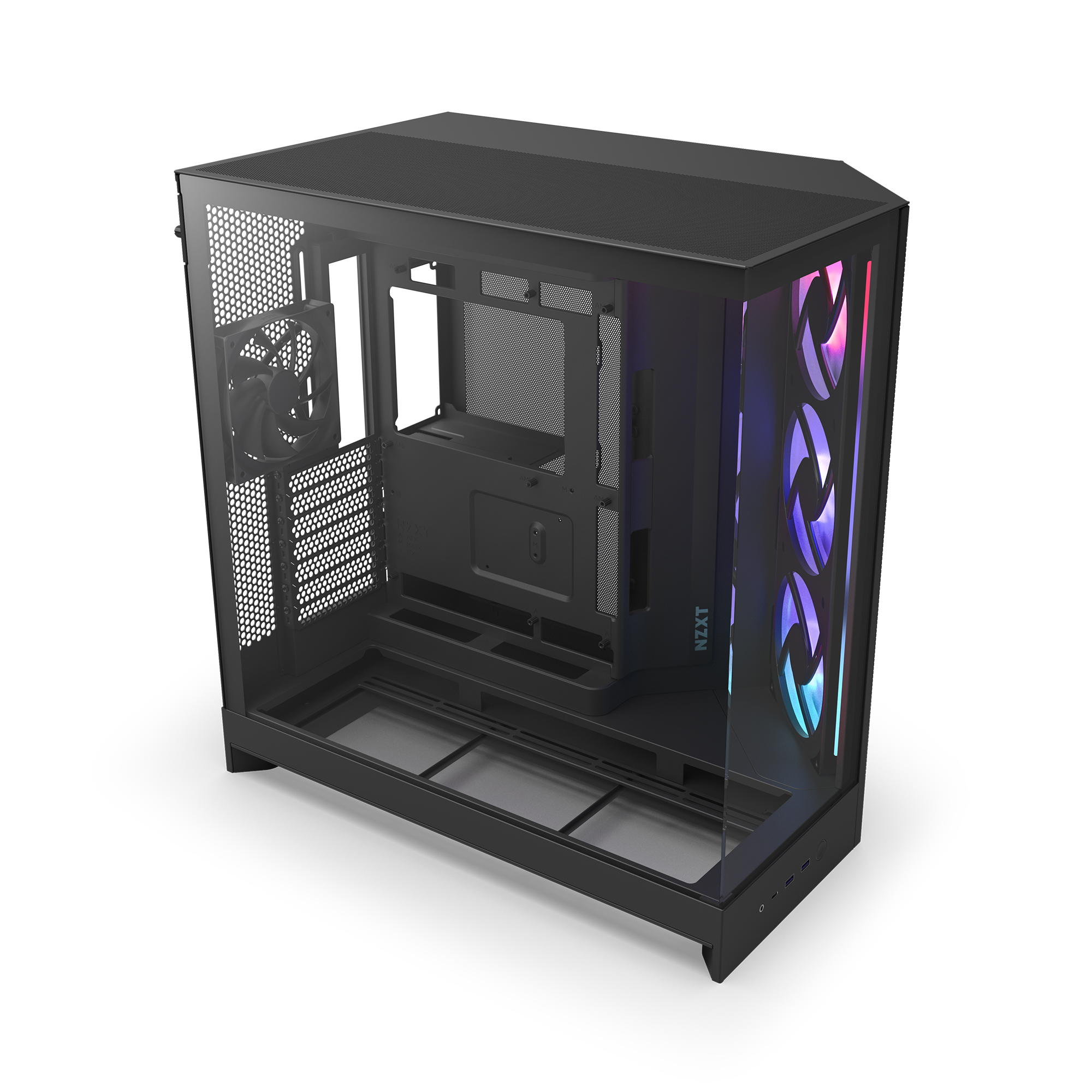 NZXT H9 Flow RGB Siyah F420 RGB Core Ön-Sağ Fan Ünitesi