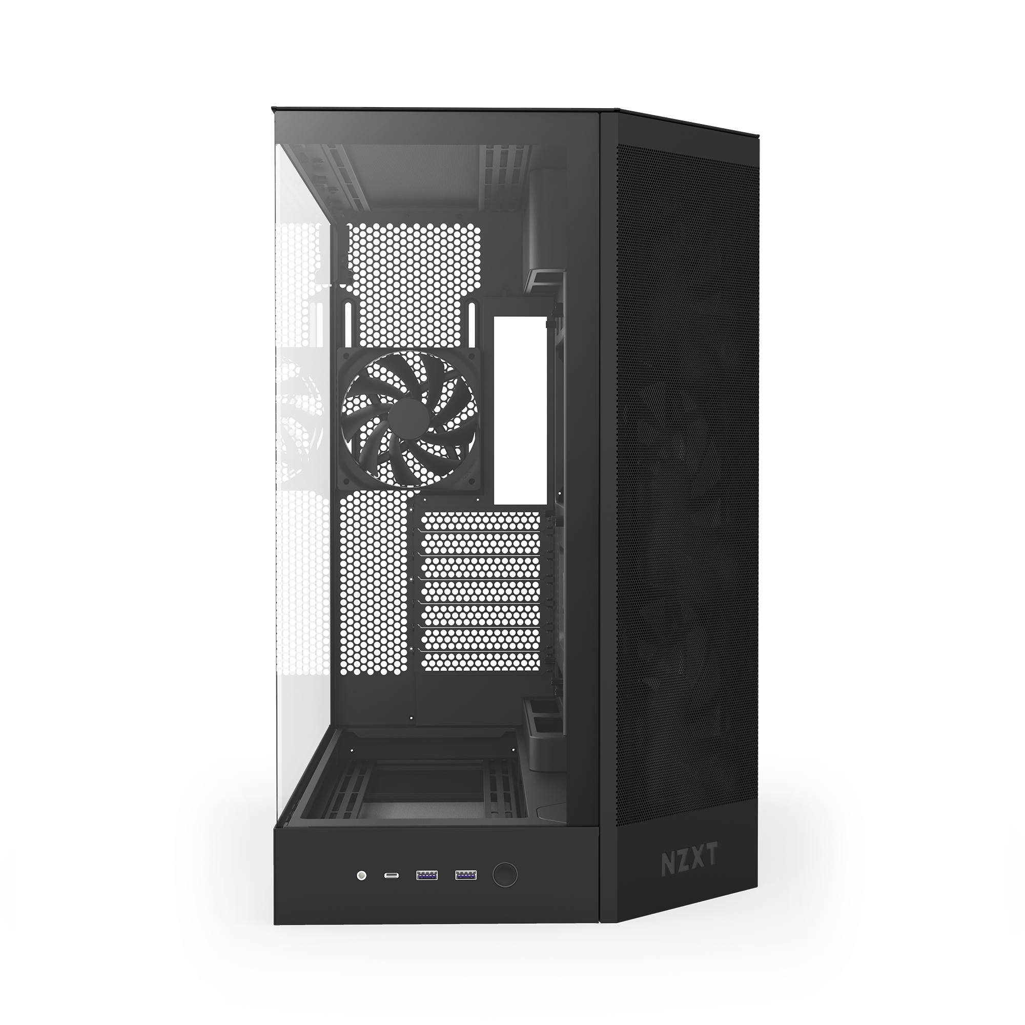 NZXT H9 Flow Siyah Ön Görünüm