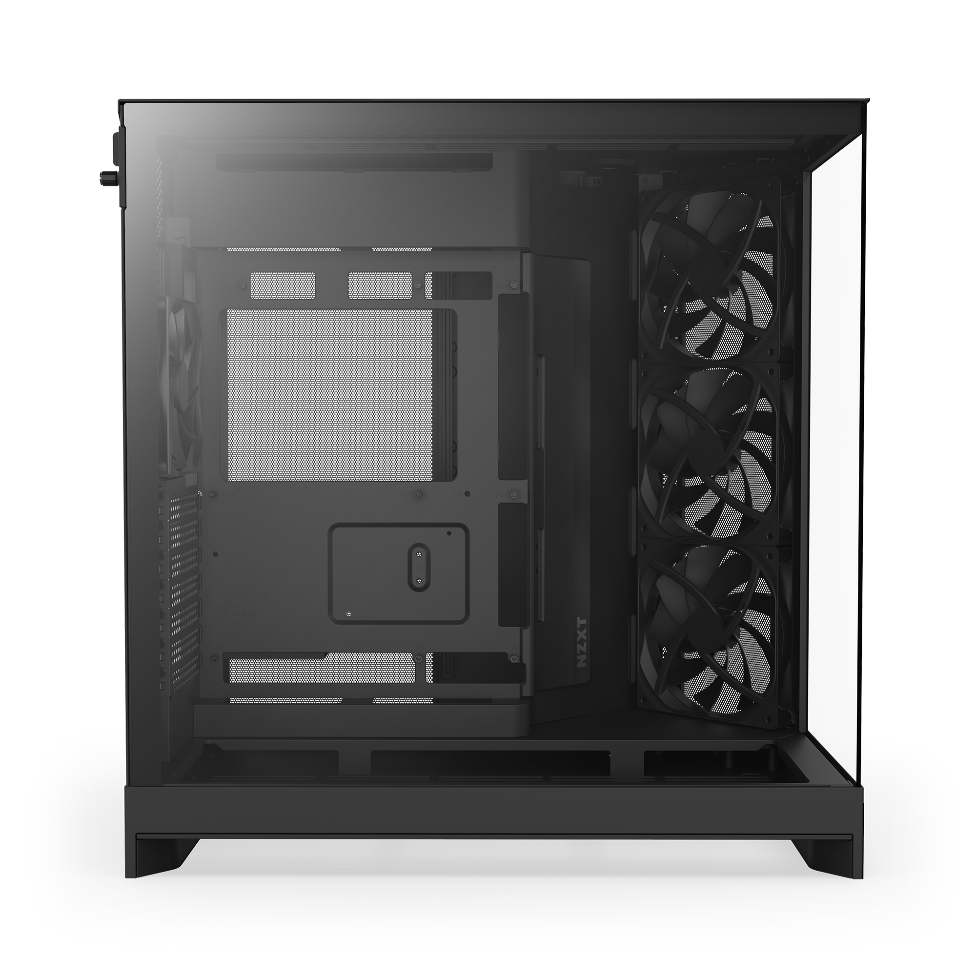 NZXT H9 Flow Siyah Temperli Cam Yan Panel