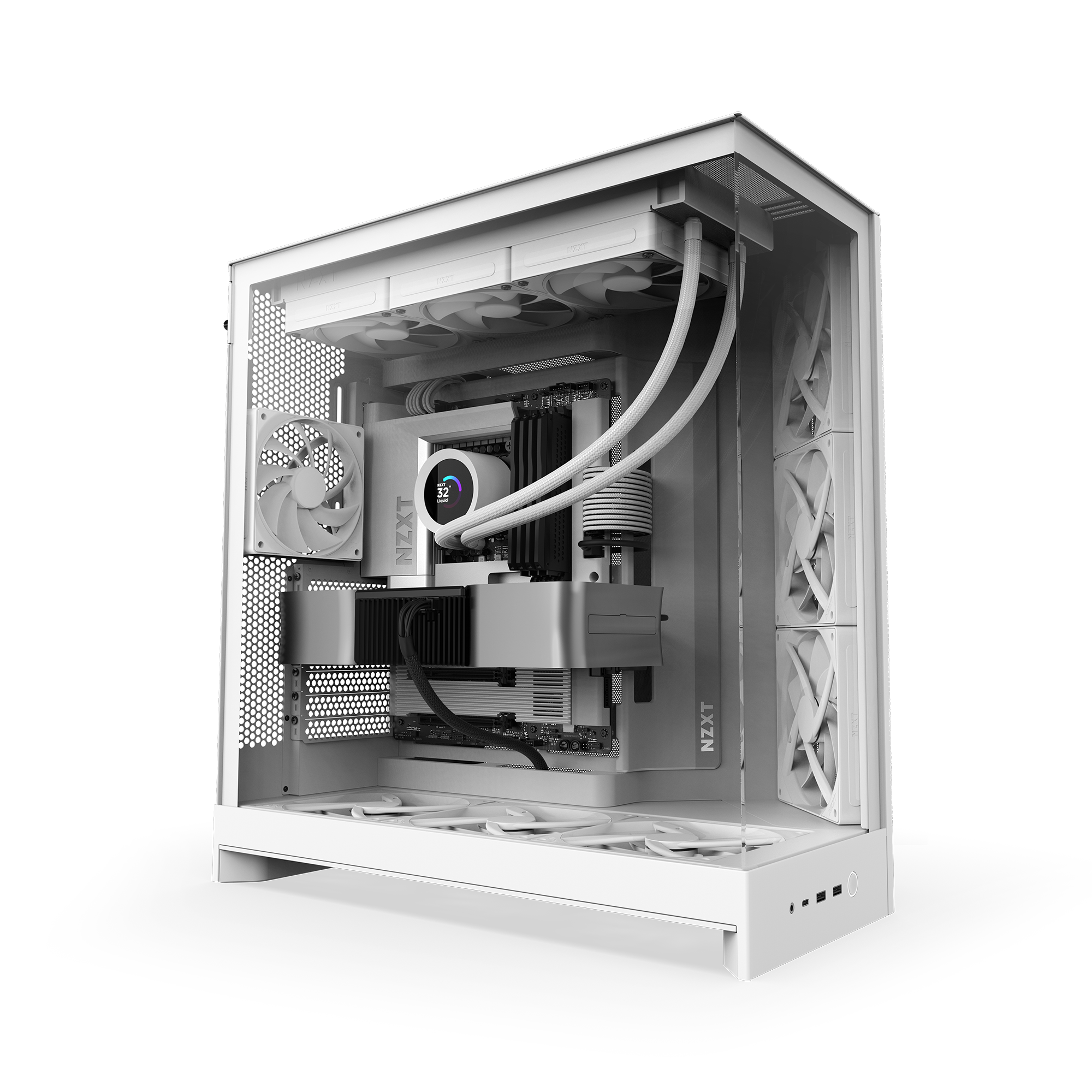 NZXT | H9 Flow | 大型デュアルチャンバーATXエアフローケース