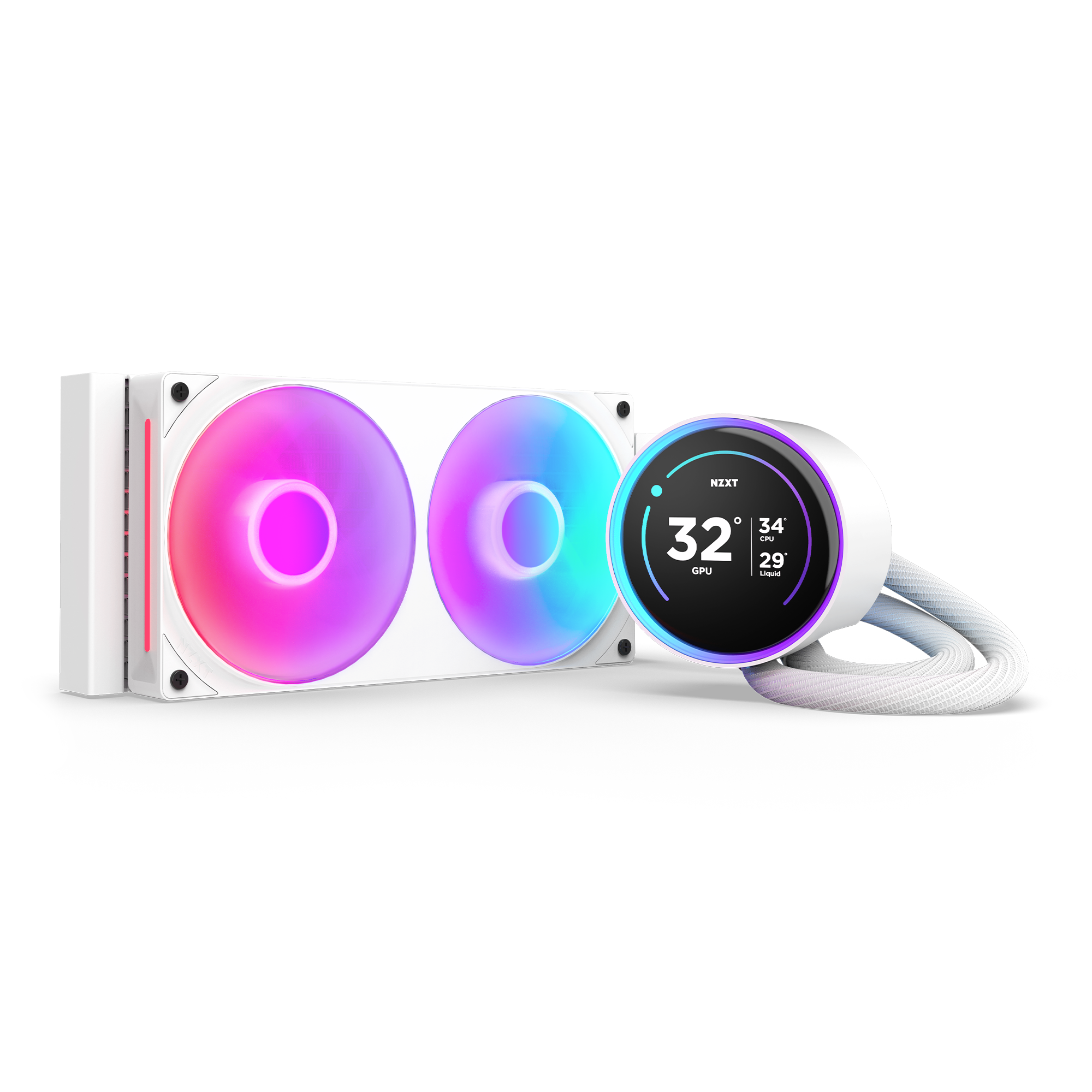 NZXT Kraken Elite 240 RGB v2 ホワイト NZXT | Kraken Elite 240 RGB | 240mm AIO with IPS LCD & RGB