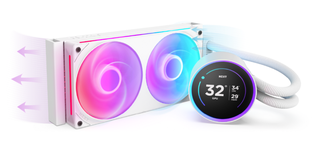 NZXT Kraken Elite RGB Black IPS LCD 240 mm Intel(1700p/1851p)-AMD