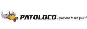 PatoLoco logo: a cartoon duck head with a yellow bill and wild grey feathers, next to the word PATOLOCO in bold dark letters with the tagline welcome to the game.
