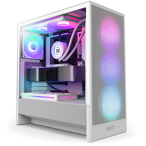 新しく着き RGB Flow H5 | NZXT | Case Gaming PC RGB Airflow High PCケース(自作PC用)